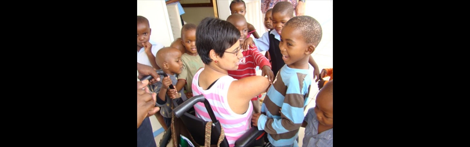 Working with children at St. Peter Daycenter in Botswana Africa 2012