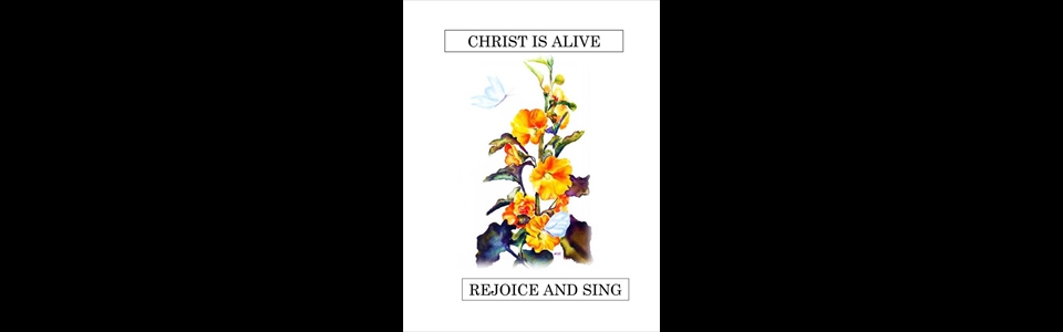 Yellow Hollyhocks and Blue Butterflies